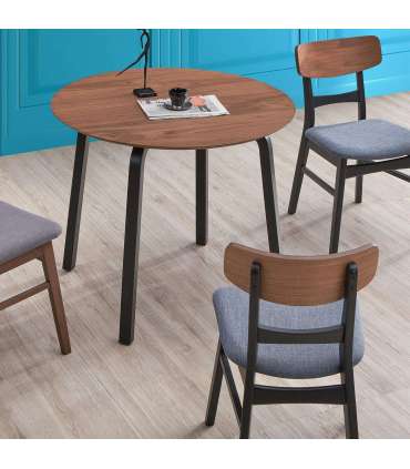 Söögilaud MIA D90xH75cm, pähkel