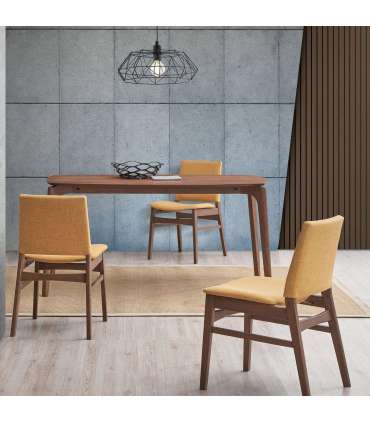 Söögilaud HAYDIE 150x90xH75cm, pähkel