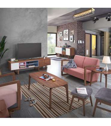 Diivanilaud HAYDIE 120x60xH45cm, pähkel