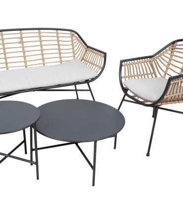 Комплект садовой мебели LUNDE диван, 2 стула и 2 стола