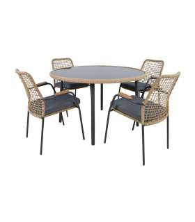 Aiamööblikomplekt PRUSSIA laud ja 4 tooli