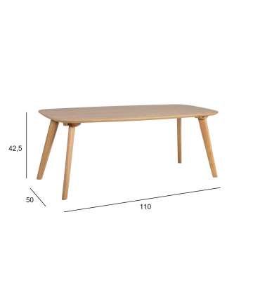 Придиванный столик DAHLIA 110x50xH42,5см, дуб