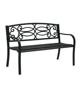Скамья VERDE 128x59xH85см, материал: сталь, цвет: чёрный