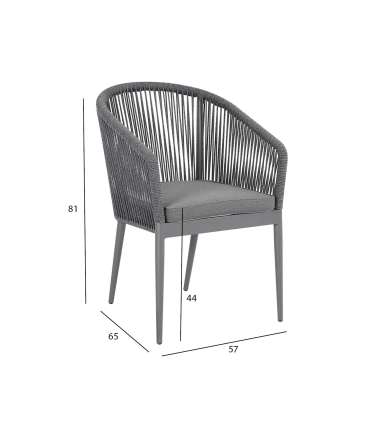 Стул ECCO, серый