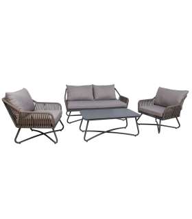 Aiamööblikomplekt ANDROS laud, diivan ja 2 tooli