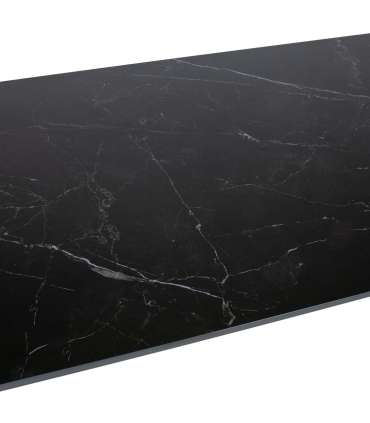 Стол CARVES с каменной столешницей 180x90xH75см, антрацит