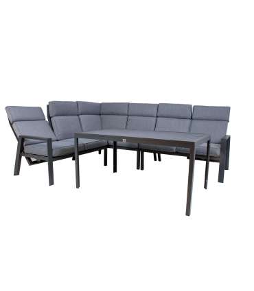 Aiamööblikomplekt CASTEN laud ja nurgadiivan