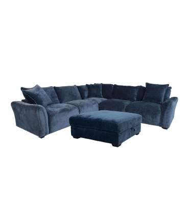 Nurgadiivan ja tumba DIVI 276x276x102xH84cm, tumesinine