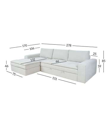 Nurgadiivanvoodi KAJA VN, beež