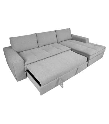 Nurgadiivanvoodi KAJA PN 278x106/170xH85cm, helehall