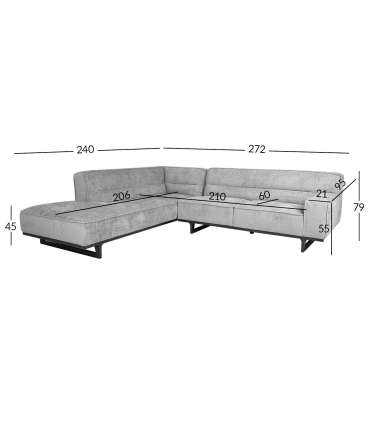 Nurgadiivan HASSO VN 272x240/95xH79cm, hall