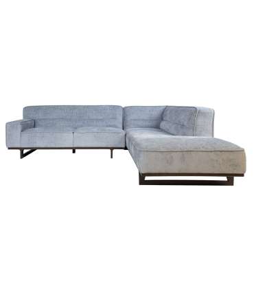 Nurgadiivan HASSO VN 272x240/95xH79cm, hõbehall