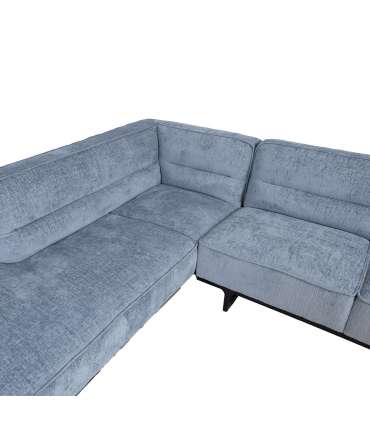 Nurgadiivan HASSO VN 272x240/95xH79cm, hõbehall