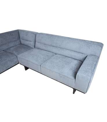 Nurgadiivan HASSO VN 272x240/95xH79cm, hõbehall