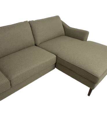 Nurgadiivan BIRGIT PN 286x90/160xH86cm, oliiviroheline