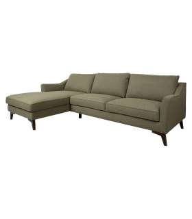 Nurgadiivan BIRGIT VN 286x160/90xH86cm, oliiviroheline