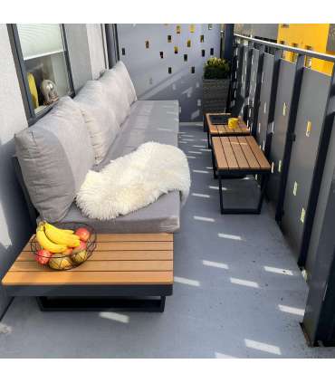 Комплект садовой мебели MALTA модуль диван и 2 стола