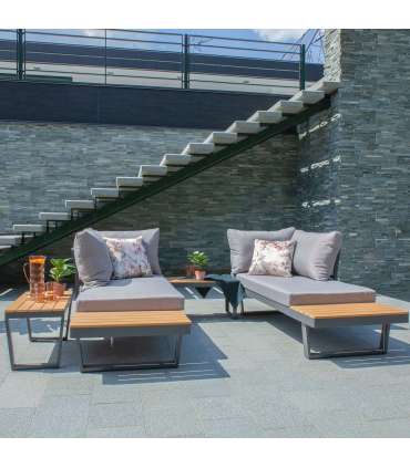 Комплект садовой мебели MALTA модуль диван и 2 стола