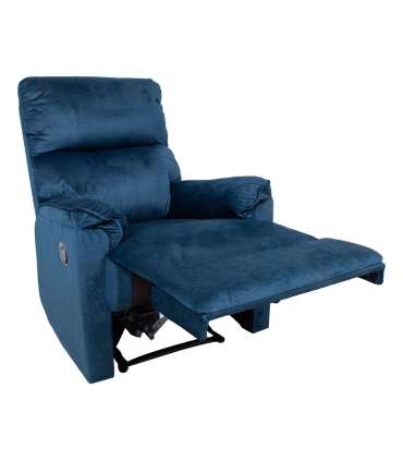 Tugitool GUSTAV manuaalne recliner, tumesinine samet