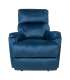 Кресло-реклайнер GUSTAV с ручным механизмом, темно-синий бархат
