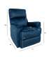 Tugitool GUSTAV manuaalne recliner, tumesinine samet