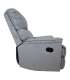 Кресло-реклайнер GUSTAV с ручным механизмом, светло-серый бархат