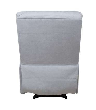 Tugitool GUSTAV manuaalne recliner, helehall samet