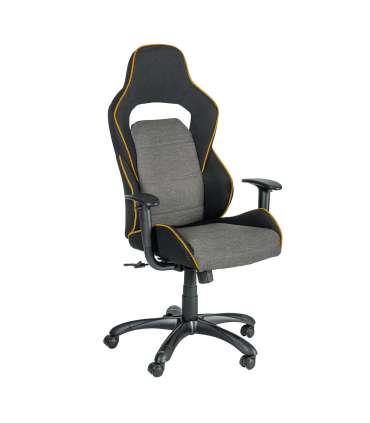 Töötool COMFORT, 69x68xH120-130cm, must/hall/oran˛, polüesterkangas, plastik