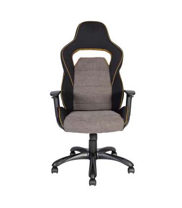 Töötool COMFORT, 69x68xH120-130cm, must/hall/oran˛, polüesterkangas, plastik