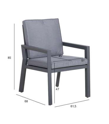 Tool TOMSON 61,5x68xH85cm, tumehall