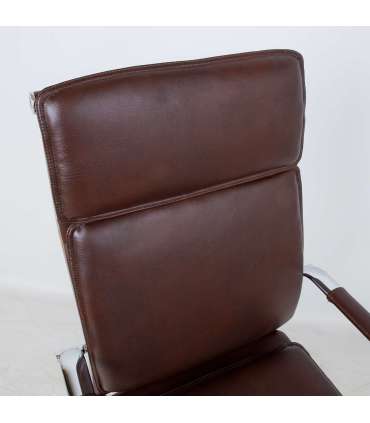 Töötool ULTRA 54,5x60xH106,5-116,5cm, pruun kunstnahk