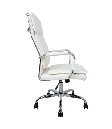 Töötool ULTRA 54,5x60xH106,5-116,5cm, valge kunstnahk