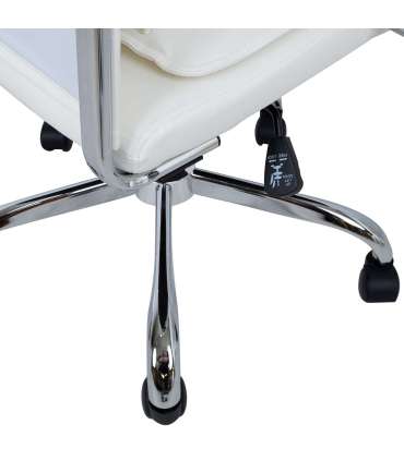 Töötool ULTRA 54,5x60xH106,5-116,5cm, valge kunstnahk