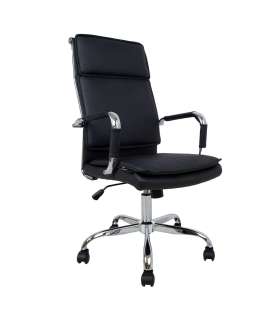 Töötool ULTRA 54,5x60xH106,5-116,5cm, must kunstnahk