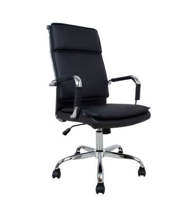 Töötool ULTRA 54,5x60xH106,5-116,5cm, must kunstnahk