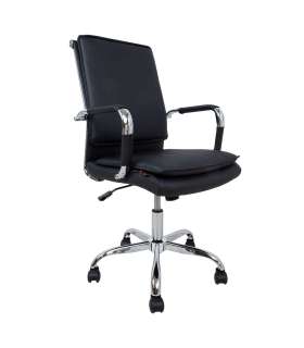 Töötool ULTRA  54,5x63xH94-104cm, must kunstnahk