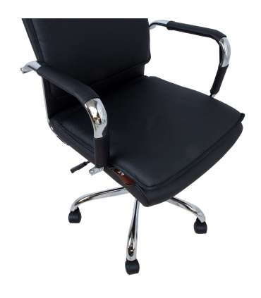 Töötool ULTRA  54,5x63xH94-104cm, must kunstnahk