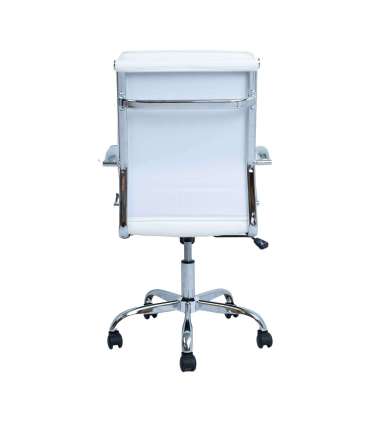 Töötool ULTRA 54,5x63xH94-104cm, valge kunstnahk