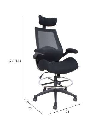 Kõrge töötool MILLER must