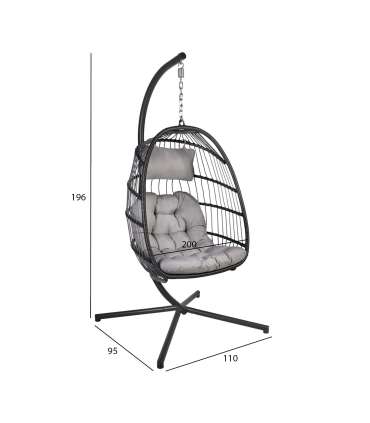 Ripptool YOYO 100x95/110xH196cm, hall