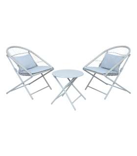 Rõdukomplekt YOLANDA 2 tooli ja laud, he