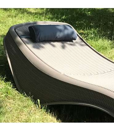 Шезлонг NEWPORT 199x75,5x43,5см, светло-серый