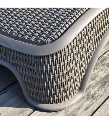 Lamamistool NEWPORT hallikasbeež plastik