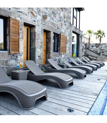 Lamamistool NEWPORT hallikasbeež plastik