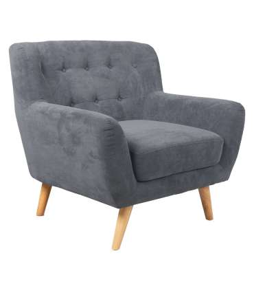 Кресло RIHANNA 93x84xH87cм, материал покрытия: ткань, цвет: серый