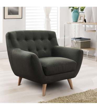 Кресло RIHANNA 93x84xH87cм, материал покрытия: ткань, цвет: серый