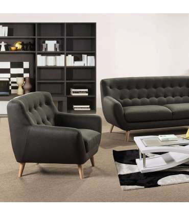 Кресло RIHANNA 93x84xH87cм, материал покрытия: ткань, цвет: серый