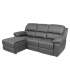Nurgadiivan BERIT VN manuaalne recliner 214x160/95xH98cm, tumehall