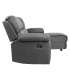 Nurgadiivan BERIT PN manuaalne recliner 214x95/160xH98cm, tumehall