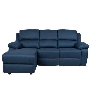 Nurgadiivan BERIT VN manuaalne recliner 214x160/95xH98cm, tumesinine